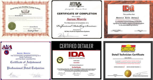 auto certificates
